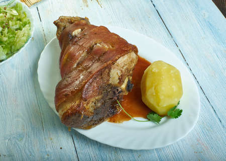 Schaufele - traditional dish from the south of Germany. It is made from the pig's shoulder meat