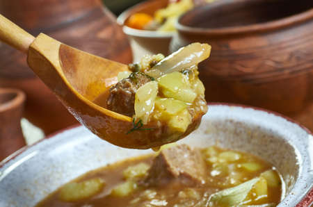 Kawlata - traditional Maltese dish pork soupの写真素材