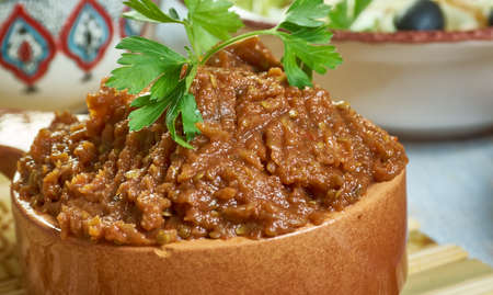 Garden Egg Stew - aubergine stew or Nigerian eggplant sauceの写真素材