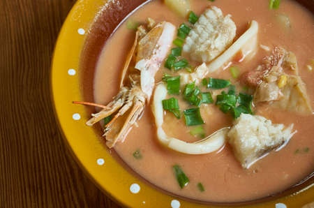 Kya zan hinga chicken consommÃ© dish in Burmese cuisine.