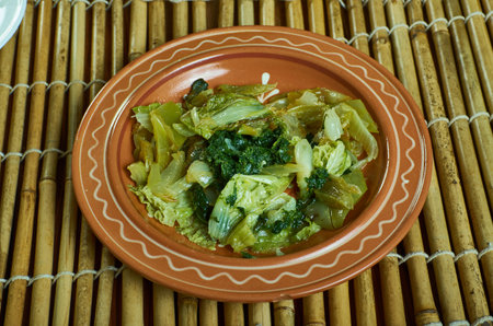 Qofte Ferguara - meatballs one of Albania's national dishes as well as a part of the Middle Eastern cuisineの写真素材