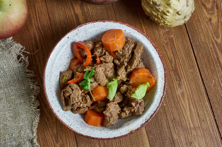 Csango Goulash - wonderfully balanced Hungarian Goulash in the style of the Csango people.の写真素材