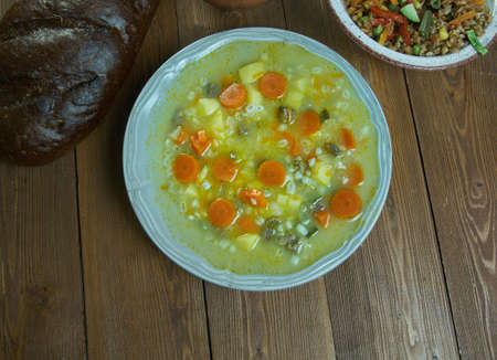 Easy Mexican Vegan Freekeh Pilaf close upの写真素材