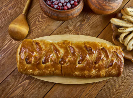 Pizzagaina - Easter Meat Pie in Campaniaの写真素材