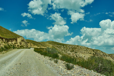 Toguz-Toro pass district of Jalal-Abad Region in western Kyrgyzstanの写真素材