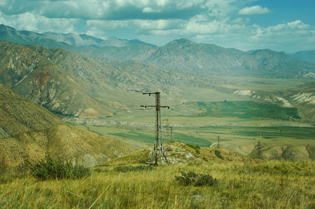 Toguz-Toro pass district of Jalal-Abad Region in western Kyrgyzstanの写真素材