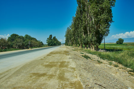 Issyk-Kul lake, Kyrgyzstan, Central Asia, , located in Kochkor District of Naryn Provinceの写真素材