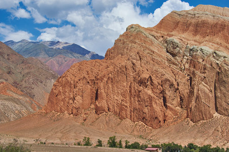 canyon river Kekemeren, Kyrgyzstan. mountain canyonの写真素材