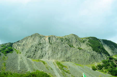 Mountain against the skyの写真素材