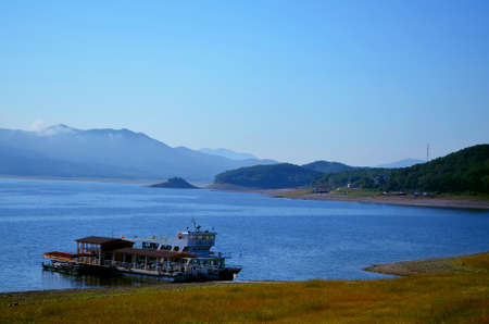 Boat in the riverのeditorial素材