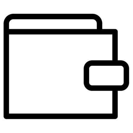 Wallet Icon in trendy flat style isolated, Wallet symbol for your web site design, logo, app, UI.のイラスト素材