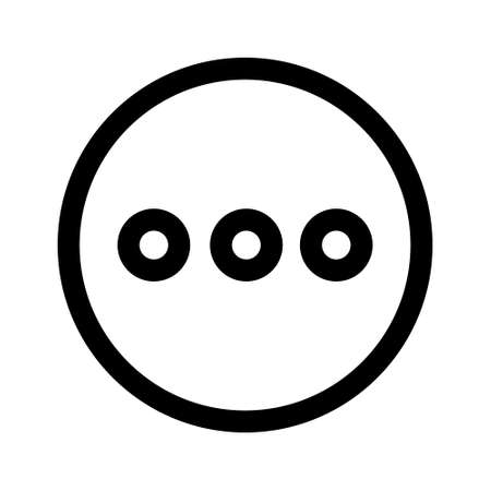 Outline more vector icon. More illustration for web, mobile apps, design. More vector symbol. vector illustration. Download, Share, and Load More Iconのイラスト素材