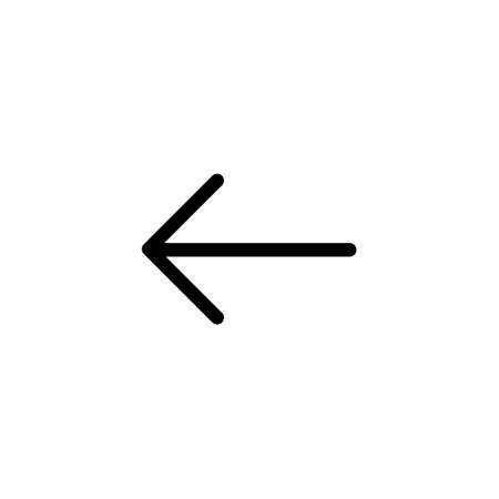 Left arrow icon design blackのイラスト素材