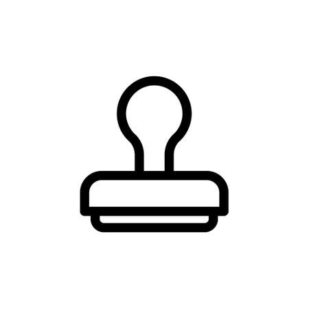 Rubber stamp icon vector design template. Stamp icon vector, solid illustration, pictogram isolated on white. stamps icon vector on white background. stamps vector illustrationのイラスト素材