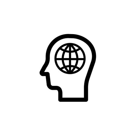 Globe and people icon vector illustrationのイラスト素材