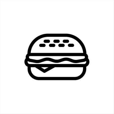 Hamburger icon illustration design vector. Hamburger Iconのイラスト素材