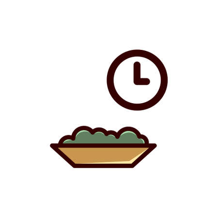 Fasting and Ramadan Icon. No eating iconのイラスト素材