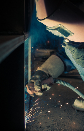 Work a welding workers in factoriesの写真素材