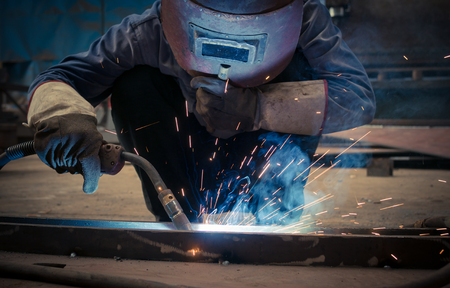 Work a welding workers in factories