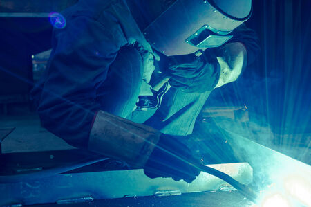 Work a welding workers in factoriesの写真素材