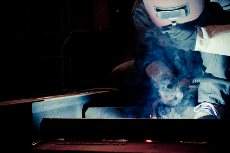 Work a welding workers in factoriesの写真素材