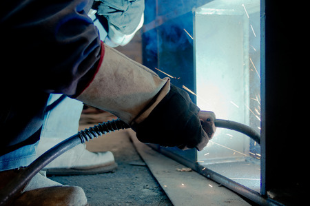 Work a welding workers in factories