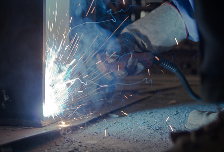 Work a welding workers in factories