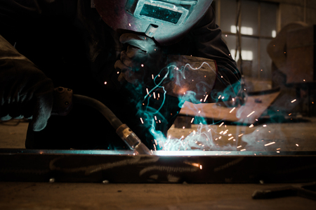 Work a welding workers in factories