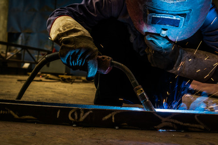 Work a welding workers in factoriesの写真素材