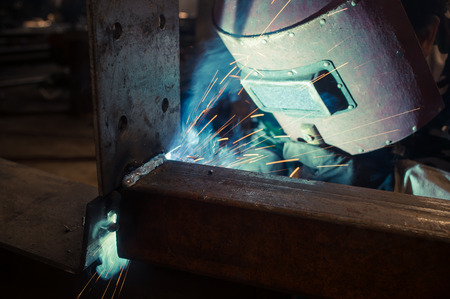 Work a welding workers in factoriesの写真素材