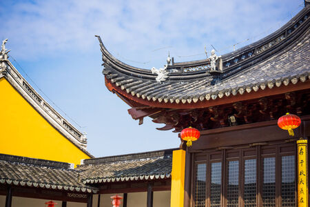 Chinese ancient architecture local mapのeditorial素材