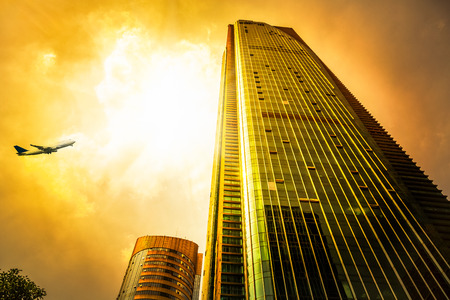 Modern city of high-rise buildingsの写真素材