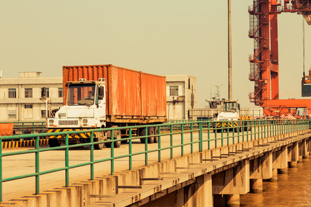 Cargo Container Terminalの写真素材