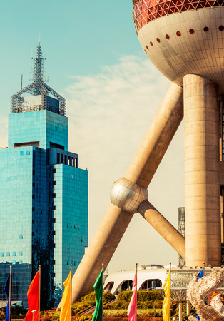 Shanghai Oriental Pearl TV Towerのeditorial素材
