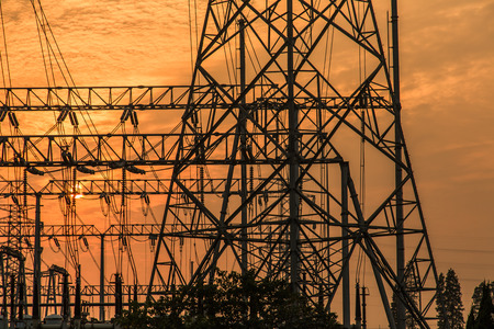 High-voltage substation and transportation Tower