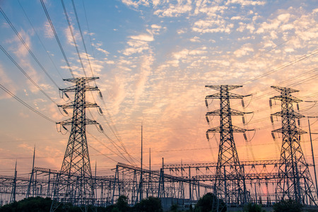 High-voltage substation and transportation Tower