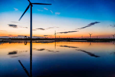 Jiangsu Ocean Port beach sceneryの写真素材