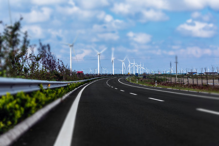 Wind power plant at Jiangsu