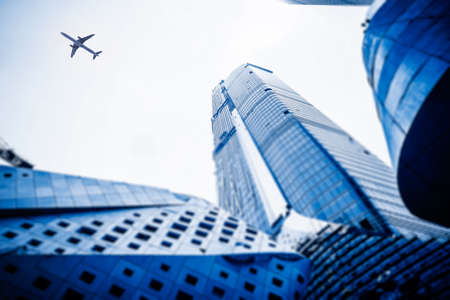 Modern high-rise buildings in the cityのeditorial素材