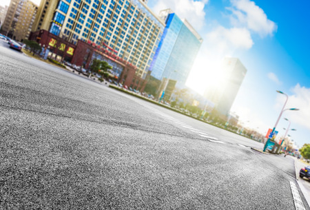 City and highway sceneryの写真素材