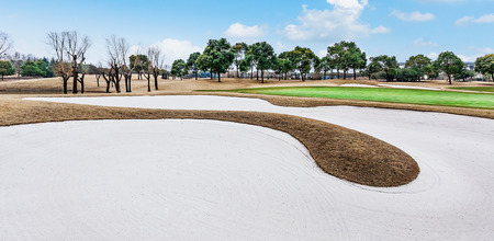 Golf and bunkersの写真素材