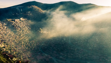 SICHUAN, CHINA - SEP 19 2014: Larung Gar(Larung Five Sciences Buddhist Academy). a famous Lamasery in Seda, Sichuan, China.のeditorial素材