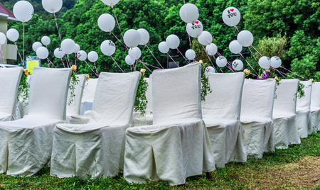 Wedding reception overviewの写真素材