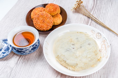 Moon cakes for the Chinese Mid-autumn festivalのeditorial素材
