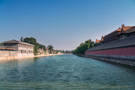 The Forbidden City under blue sky in Beijing,China.のeditorial素材