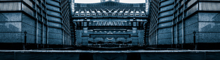 panorama view of vintage building in Shanghai,China.のeditorial素材