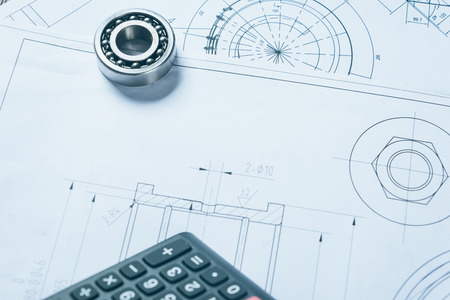 detail shot of Architectural blueprints.の写真素材