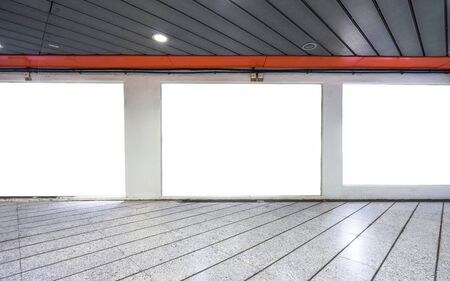 Blank advertising billboard in city of China.の写真素材