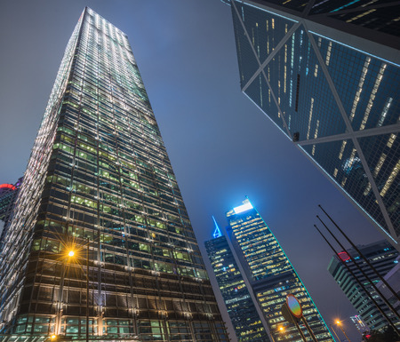 low angle view of skyscrapers in Shenzhen,China.