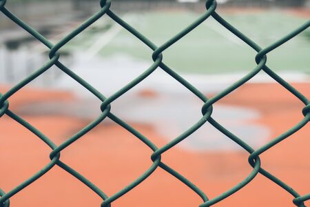 full frame of lattice with sky on background.の写真素材